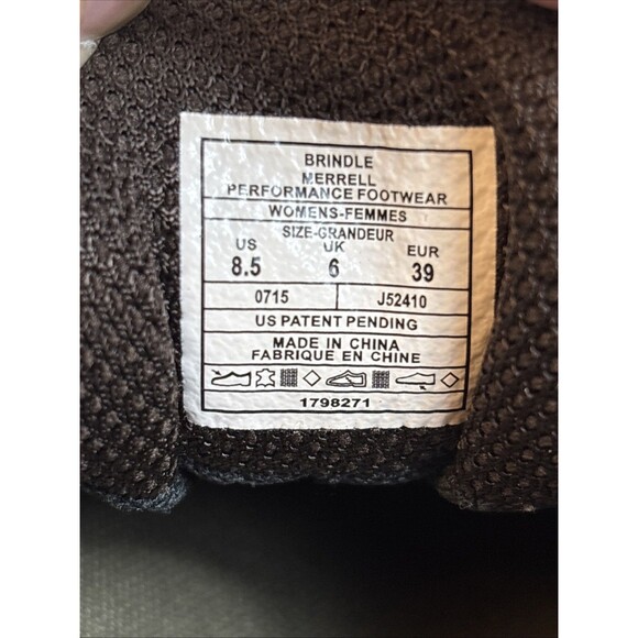 Merrell Woman’s Shoes Size 8.5 Hiking Walking Brown 1798271 Lace Up - Picture 9 of 10